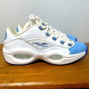 Reebok Question Low Fluid UNC Blue White Size 12